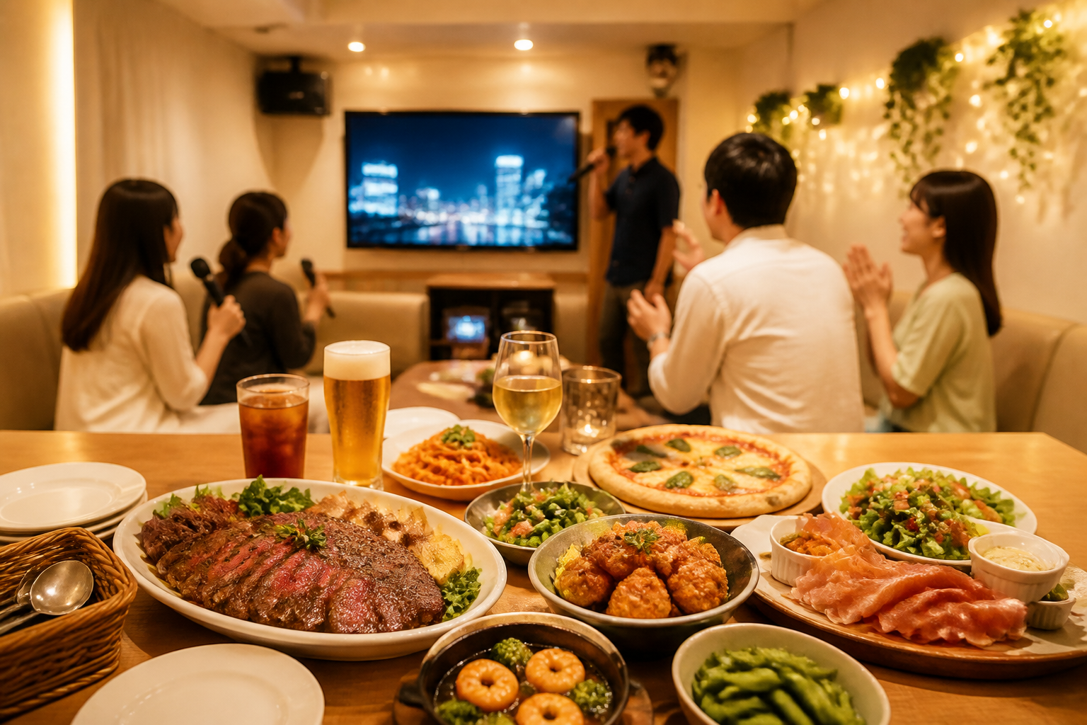 新宿カラオケダイニング 響の店内・料理イメージ