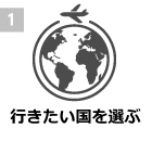 1.行きたい国を選ぶ