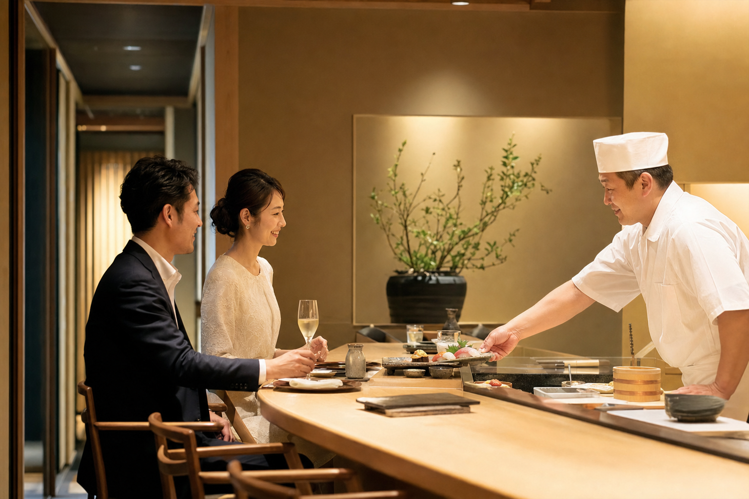 普段の食事や小さな集まりに使いやすい席