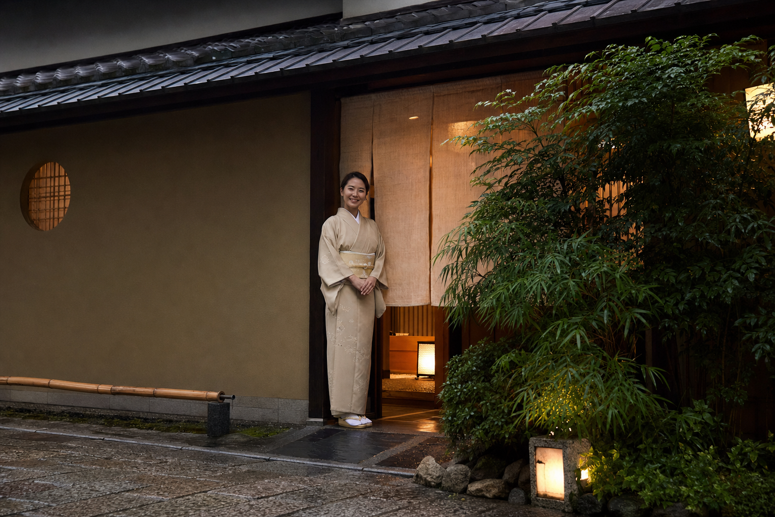 割烹 新橋こまちの入口と暖簾