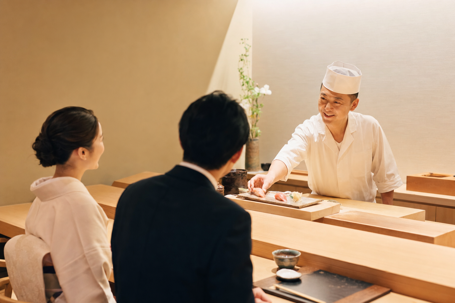 季節の食材を使った懐石風の一品