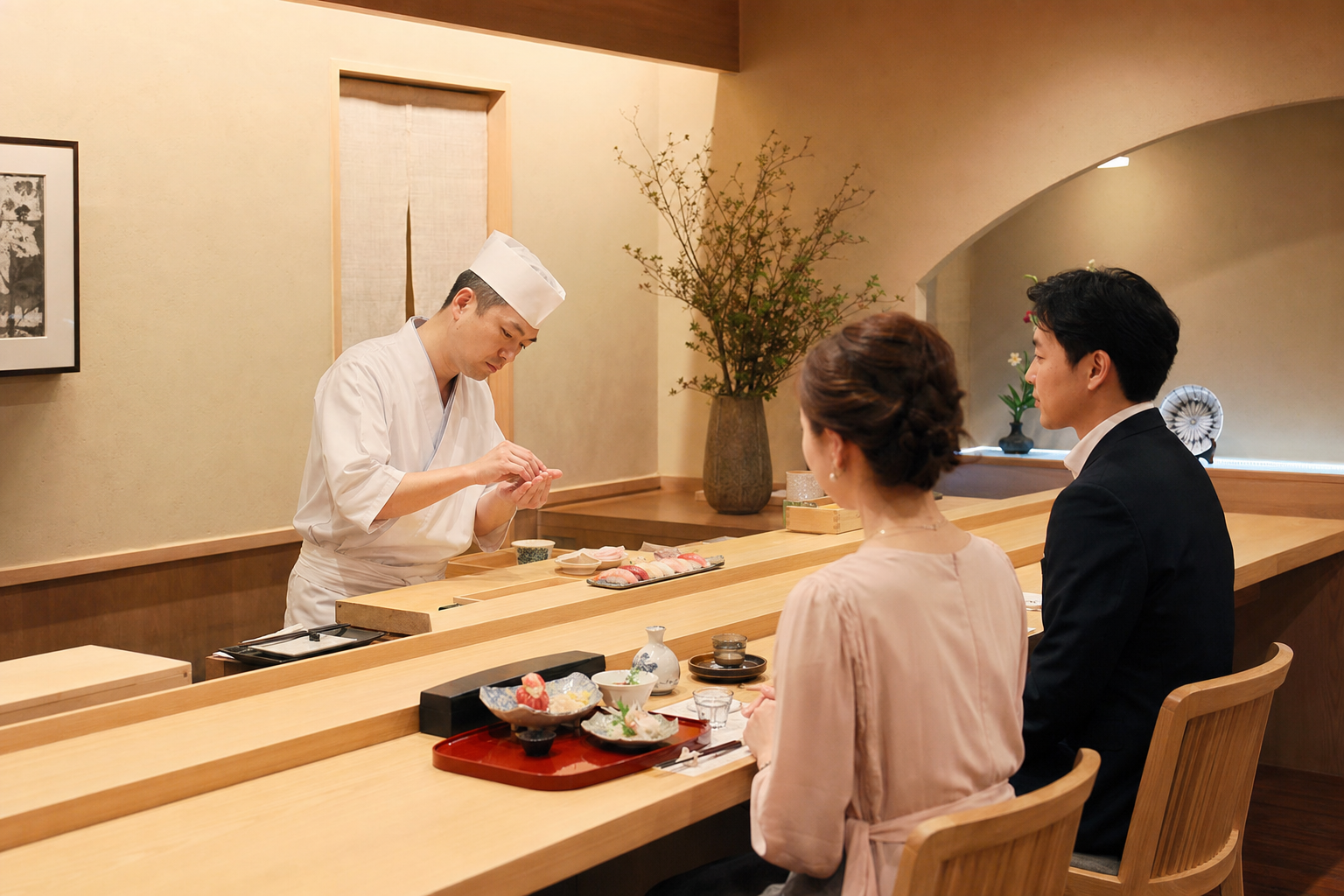 割烹 新橋こまち - カウンターまたはテーブル席の雰囲気