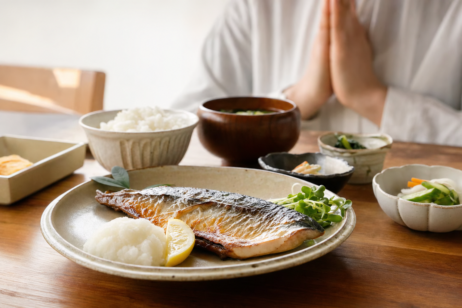 器に盛り付けられた上野ひよりの和食