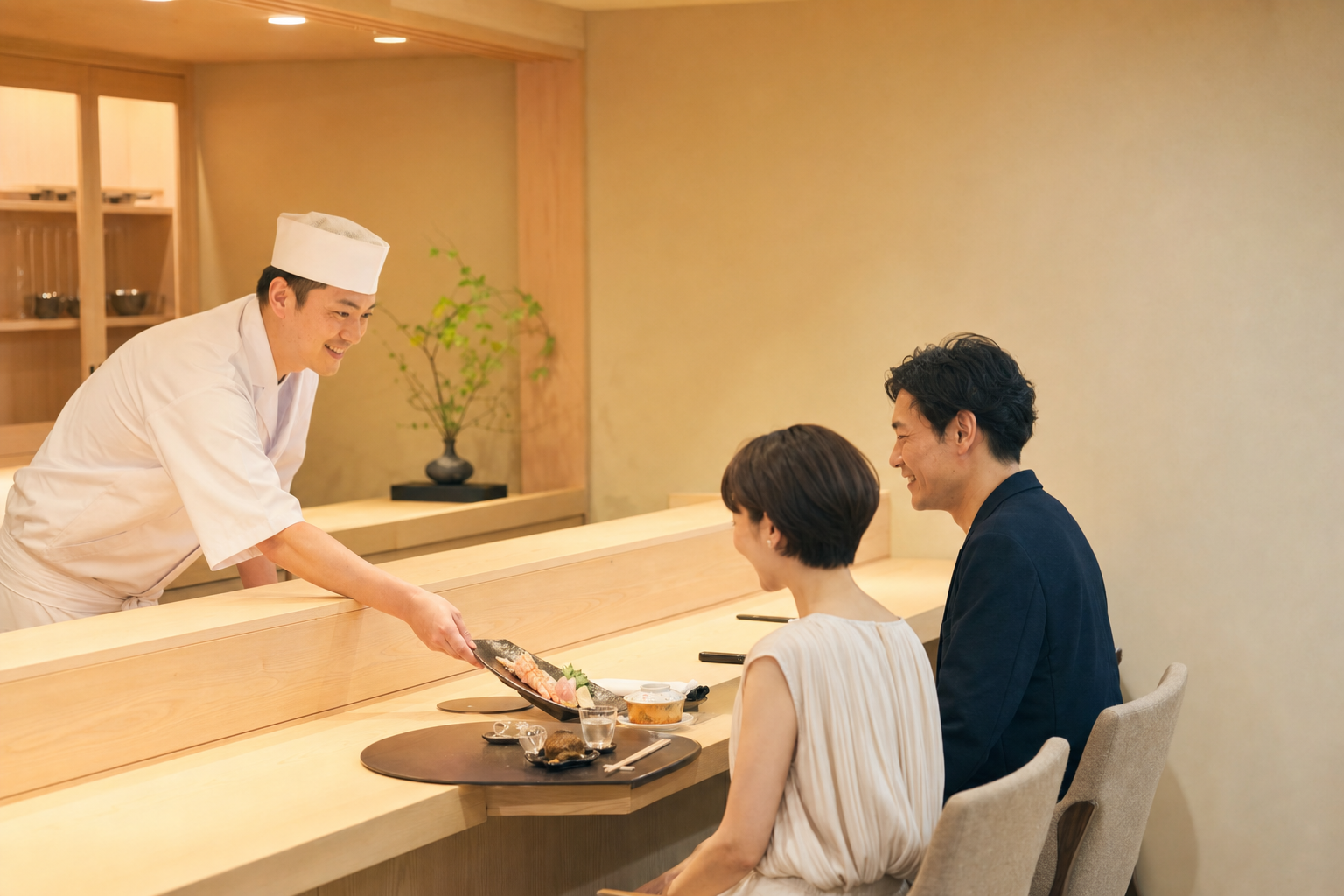 普段の食事や小さな集まりに利用できる食事席