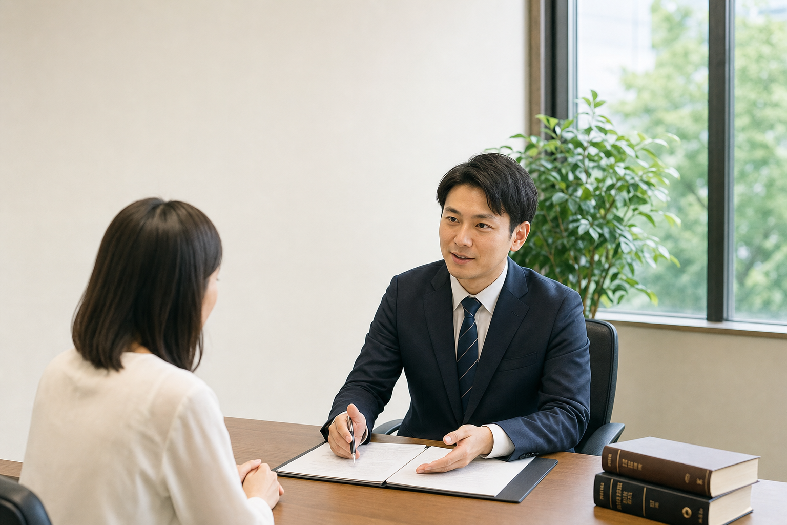 落ち着いて問い合わせ内容を整理できる法律事務所の相談環境