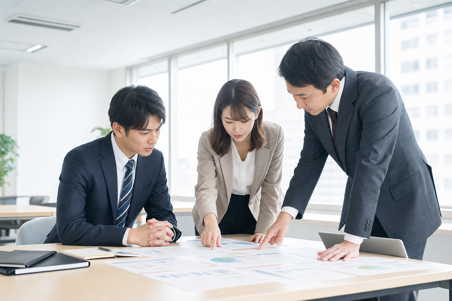 確認手順を資料で整理する業務風景