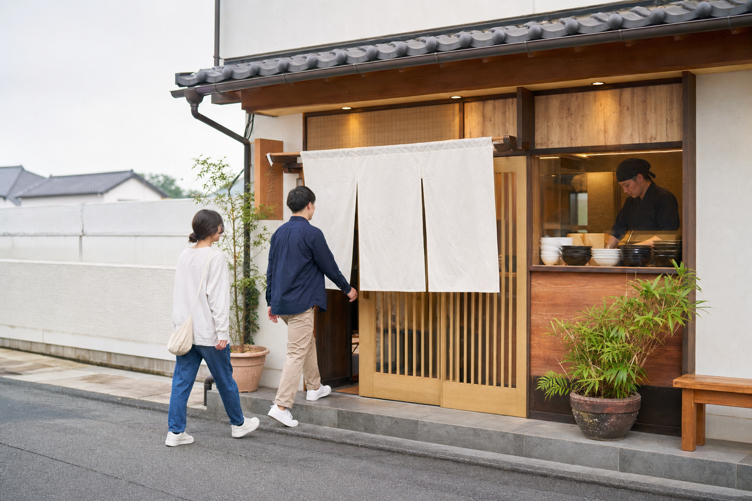 店舗入口を想起させる外観のイメージ