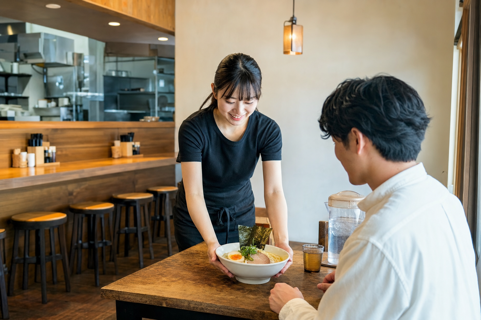 麺料理のお品書きを想起させるイメージ