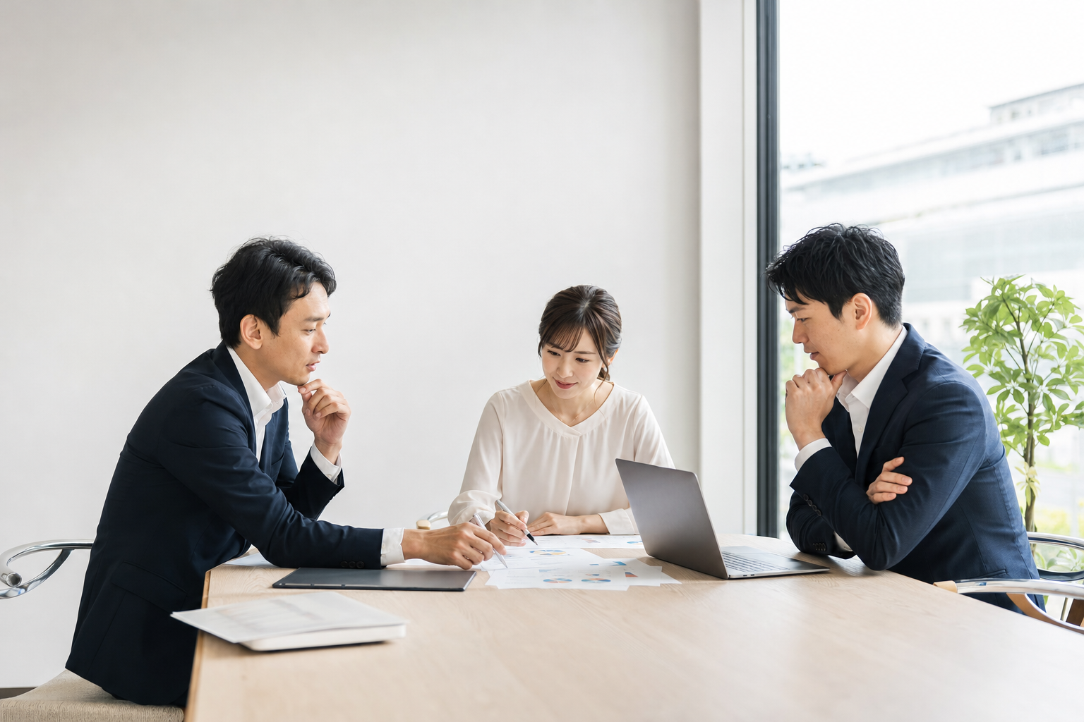 ネット博覧会LPの制作工程を確認する担当者
